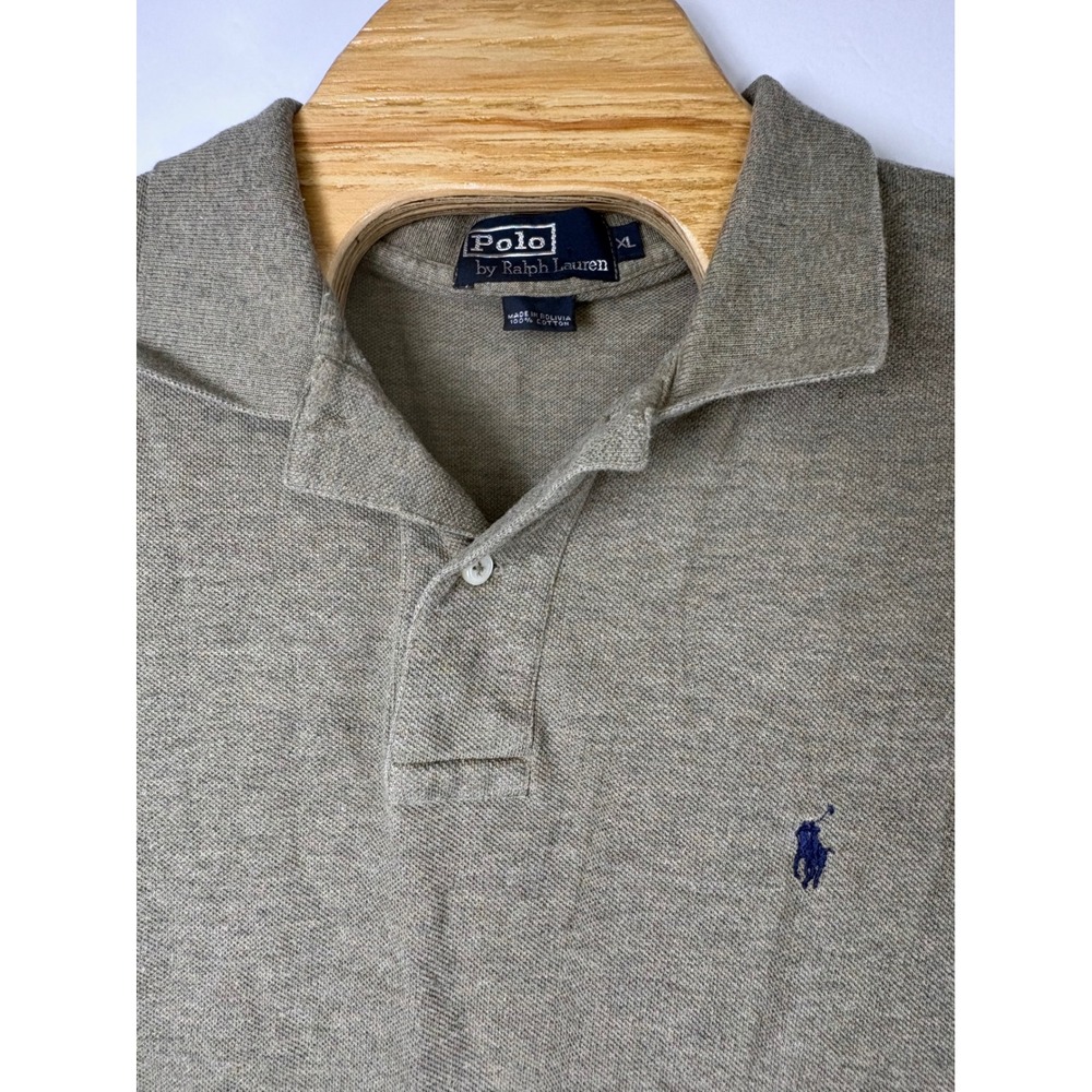 Polo Ralph Lauren Men's Olive Heather Polo‎ Sz XL 100% Cotton Golf Rugby